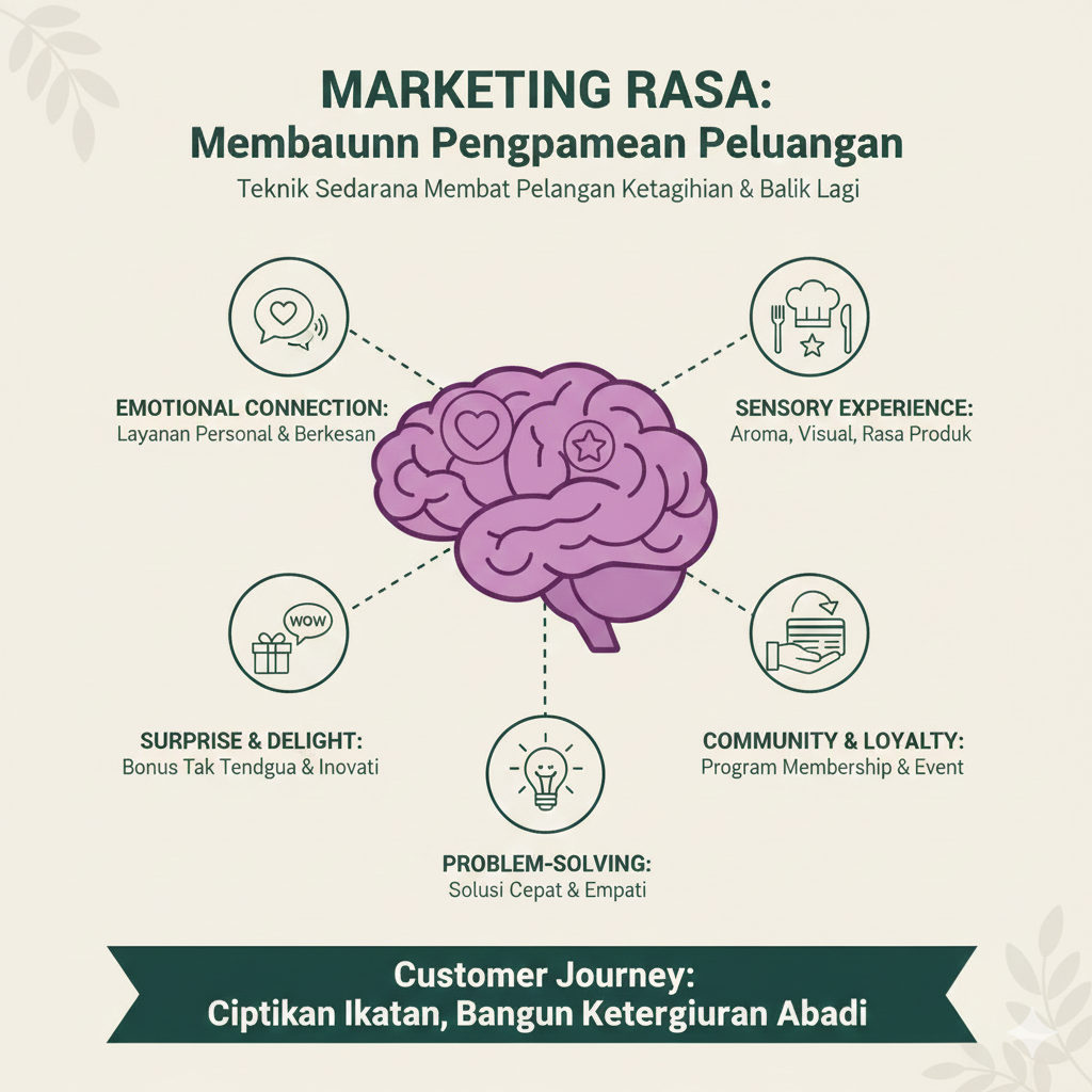 Marketing Rasa: Teknik Sederhana Membuat Pelanggan Ketagihan & Balik Lagi